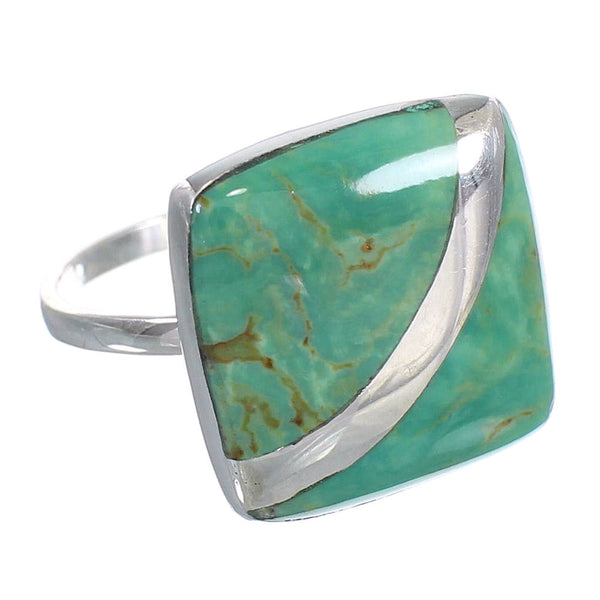 Sterling Silver And Turquoise Jewelry Ring Size 6-1/2 RX88711